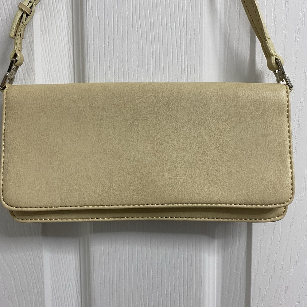 Cream/tan Purse/Shoulder/hand/clutch Bag Adjustable Strap‎ 8"